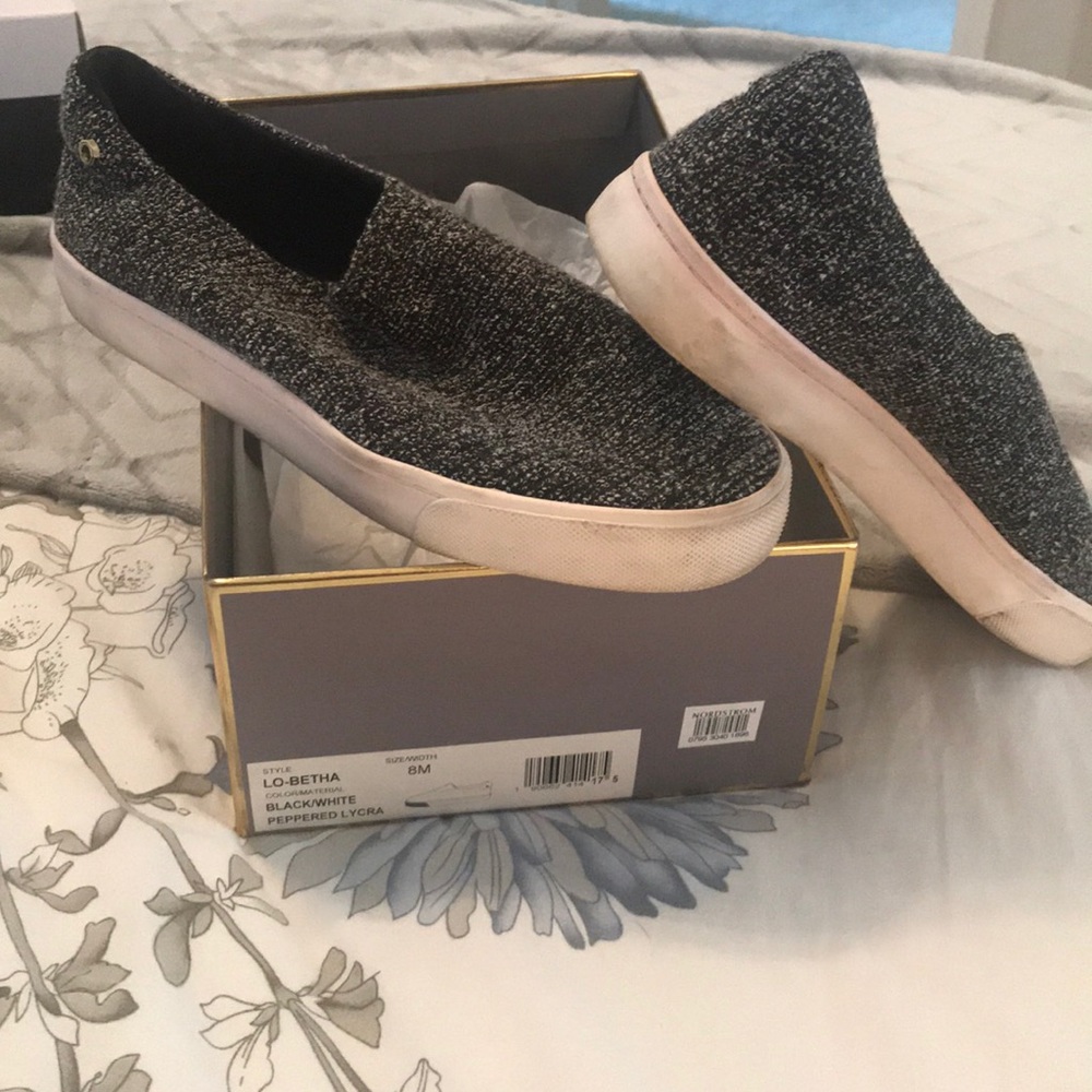 Louis et cie black and white peppered size 8